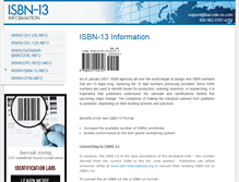 Tablet Screenshot of isbn-13.info